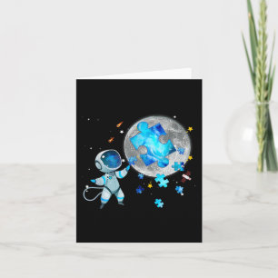 Tarjeta El Espacio De Conciencia Del Autismo Estalla Astro