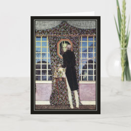 Tarjeta El espejo de Kay Nielsen Halloween