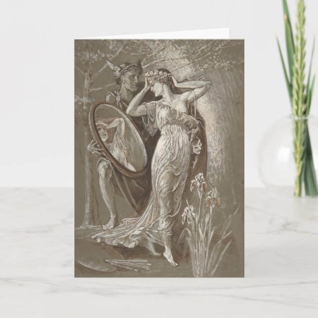 Tarjeta El espejo de Venus | Walter Crane (Anverso)