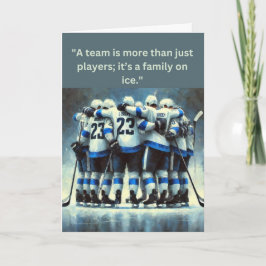 Tarjeta El espíritu del equipo de hockey sobre hielo "Más