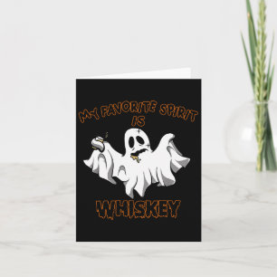 Tarjeta El espíritu favorito es Whisky Boo Groovy Lindo Fa