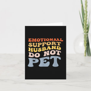 Tarjeta El esposo de apoyo emocional divertidísimo no Masc