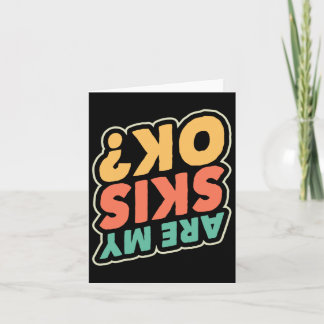 Tarjeta El Esquí Es Mi Deporte De Invierno De Ski Lover