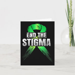 Tarjeta El estigma - Cinta verde de sensibilización sobre