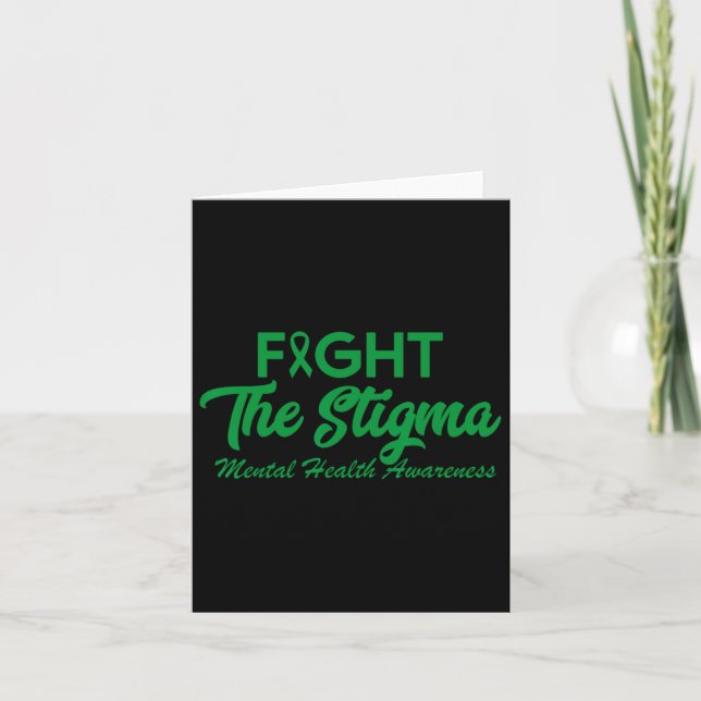 Tarjeta El estigma de los problemas de salud mental (Anverso)
