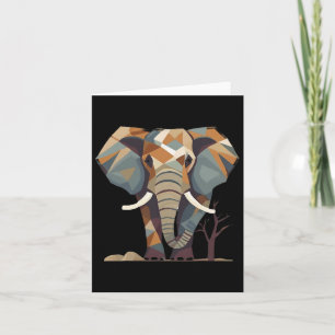 Tarjeta El estiloso artista de los amantes del elefante sa