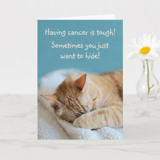 Tarjeta El estímulo del cáncer: un Kitty valiente