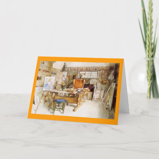 Tarjeta El estudio del artista (Anverso)