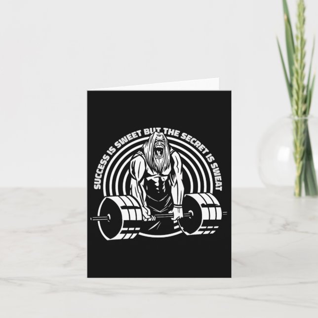 Tarjeta El Éxito Es Dulce Pero El Secreto Es El Bodyb De L (Anverso)