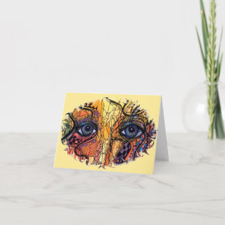 Tarjeta El extracto observa notecard