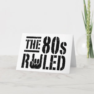 Tarjeta El fallo de los años 80