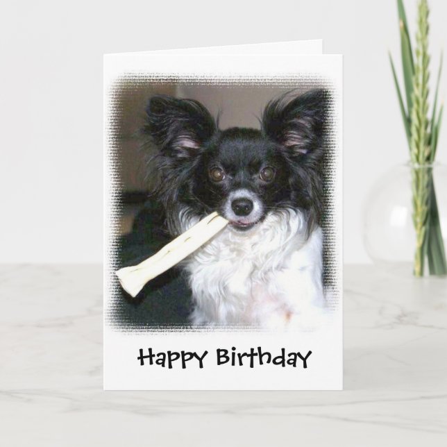 Tarjeta El feliz cumpleaños tiene un cigarro (Anverso)