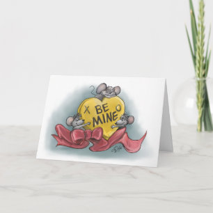 Tarjeta El feliz día de San Valentín de Mic, Mac y Moe