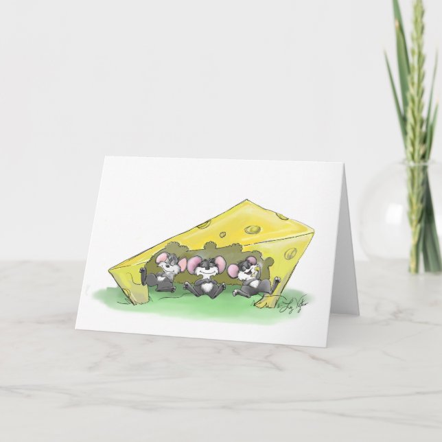 Tarjeta El festín de Acción de Gracias del arte de Mic, Ma (Anverso)