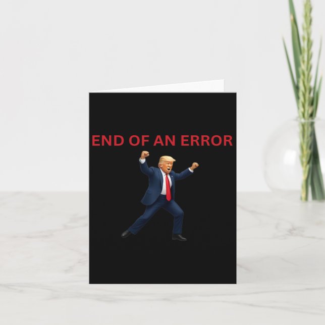 Tarjeta El Fin De Un Error Trump (Anverso)