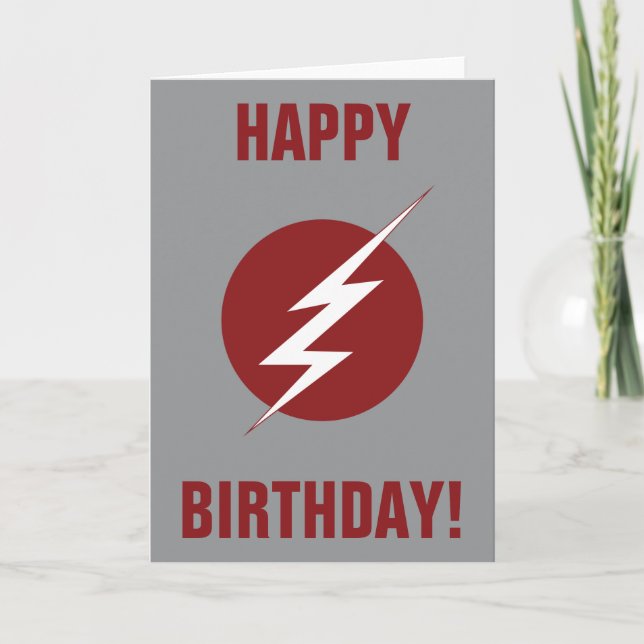 Tarjeta El Flash | Logo de Lightning Bolt (Anverso)