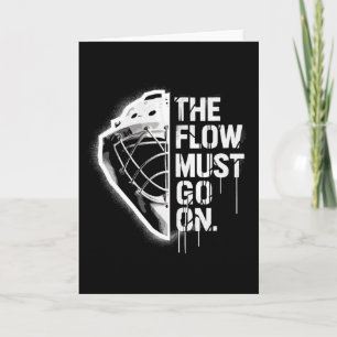 Tarjeta El flujo debe continuar - Latido de hockey