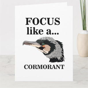 Tarjeta El Foco De Las Aves Cormorantes Como Un Cumpleaños