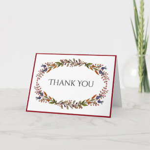 Tarjeta El follaje del otoño le agradece cardar