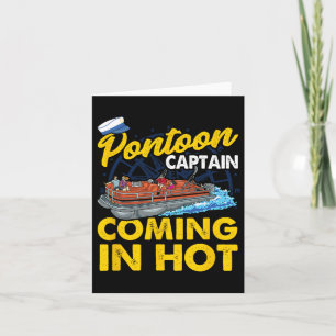 Tarjeta El Funny Capitán Del Pontón Se Enfrenta