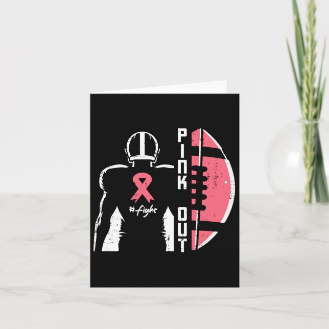 Tarjeta El fútbol americano contra el cáncer de mama crea  (Anverso)