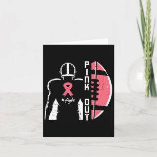 Tarjeta El fútbol americano contra el cáncer de mama crea 