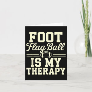 Tarjeta El Fútbol De Bandera Es Mi Terapia Famoso Fútbol Q