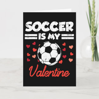 Tarjeta El fútbol es mi día de San Valentín divertido Foot