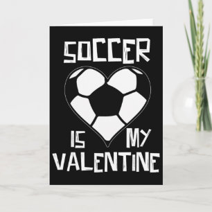 Tarjeta El fútbol es mi San Valentín