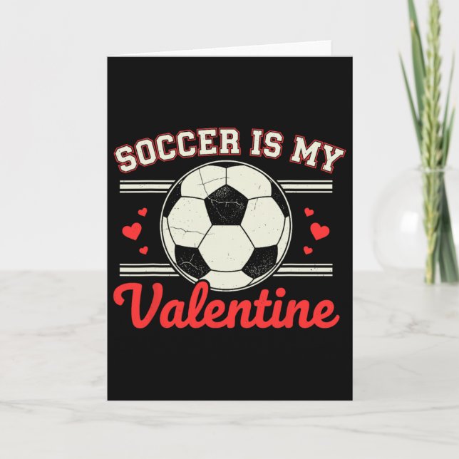 Tarjeta El fútbol es mi San Valentín  (Anverso)