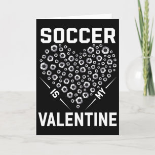 Tarjeta El fútbol es mi valentín amante del fútbol corazón