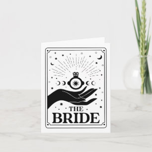 Tarjeta El futuro de la novia Sra. Tarot Gothic Bridal Par