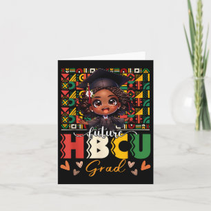 Tarjeta El futuro del Hbcu Grad Melanin Chica negro negro