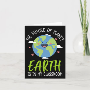 Tarjeta El futuro del planeta: El maestro de la camiseta d