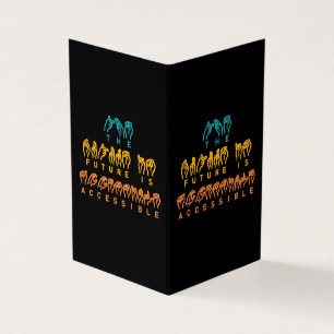 Tarjeta El futuro es accesible Lenguaje de señas ASL