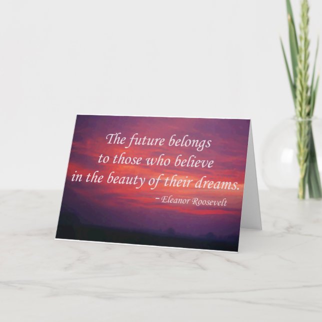 Tarjeta El futuro pertenece (Anverso)