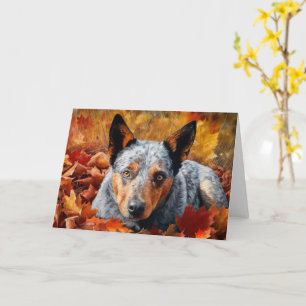 Tarjeta El ganado australiano en otoño se inspira en las h