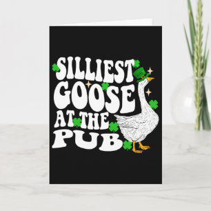 Tarjeta El Ganso Más Tonto Del Pub Día De San Patricio Hom