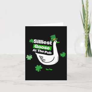 Tarjeta El ganso más tonto del Pub Tee Camisetas St Patric