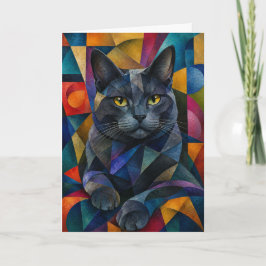 Tarjeta El Gato Cubista