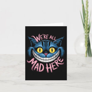Tarjeta El Gato De Cheshire Estuvo Mal Aquí Los Fans De Wo