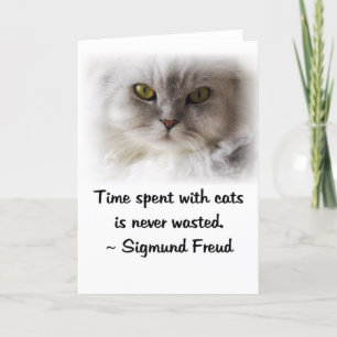 Tarjeta El gato de Freud