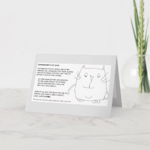 Tarjeta El gato de Schrodinger: Día de la madre