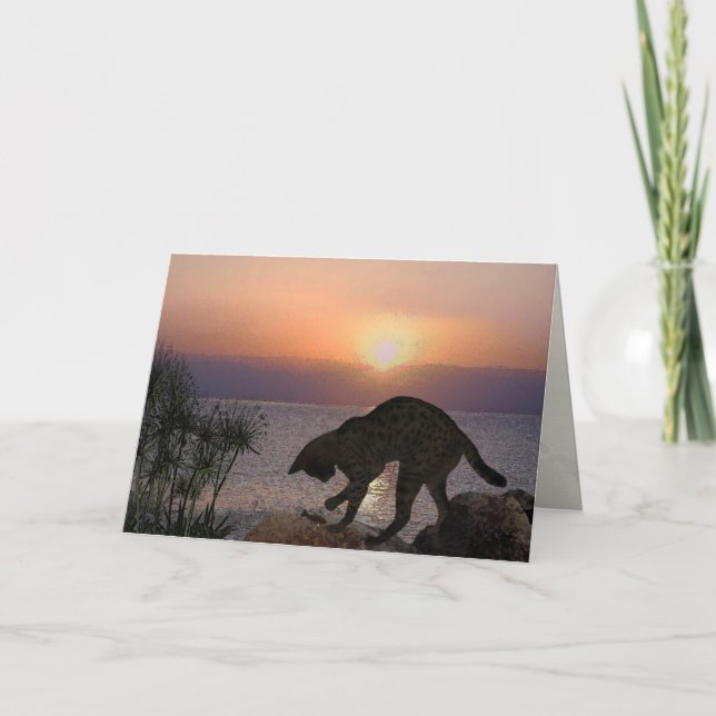 Tarjeta El gato de Yeshua: Mari en Capernaum (Anverso)