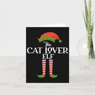 Tarjeta El Gato Enamorado De Elf Xmas Divertido Grupo De C