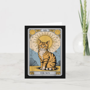 Tarjeta El Gato Tarot De Sun - Tabby Naranja Místico Con P
