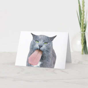 Tarjeta ¿El Gato Tiene Tu Lengua?