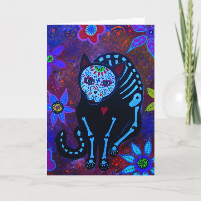 TARJETA EL GATO VIII DIA DE LOS MUERTOS CAT (Anverso)