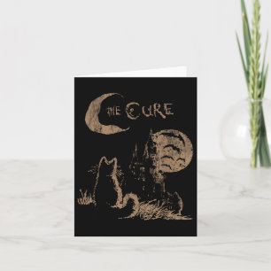 Tarjeta El Gato Vintage Cure Moon Funny El Amante De La Cu