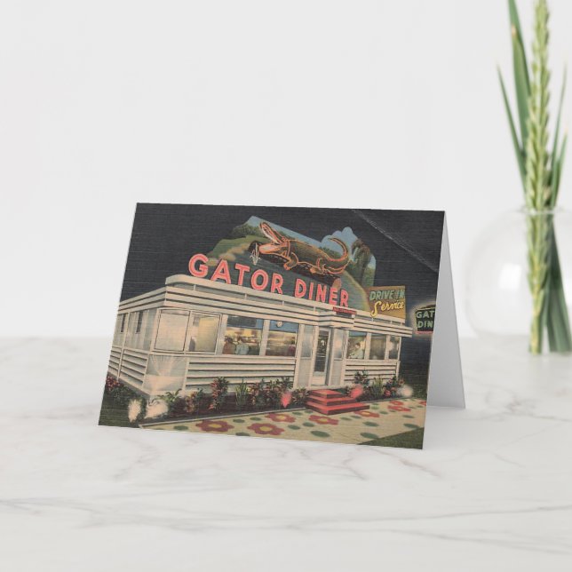 Tarjeta El Gator Diner (Anverso)